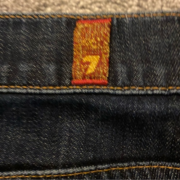 7 For All Mankind Jeans Men’s 40 Blue Carsen Straight Leg Denim Dark Wash Fall - Picture 9 of 11